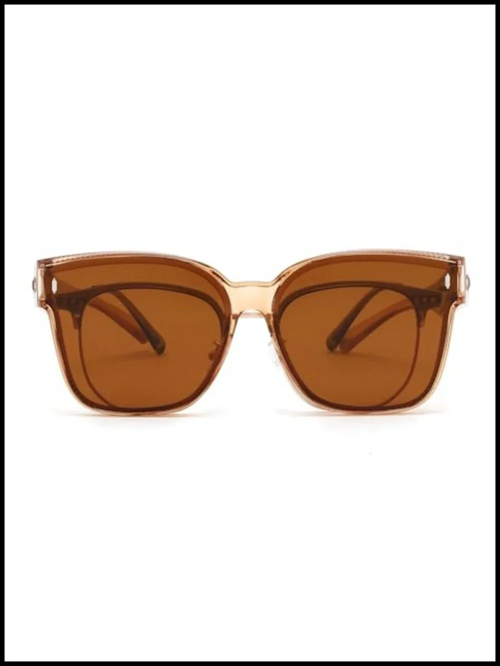 Polarized Fit Over Sunglasses Oversized Square Shades TR90 Frame